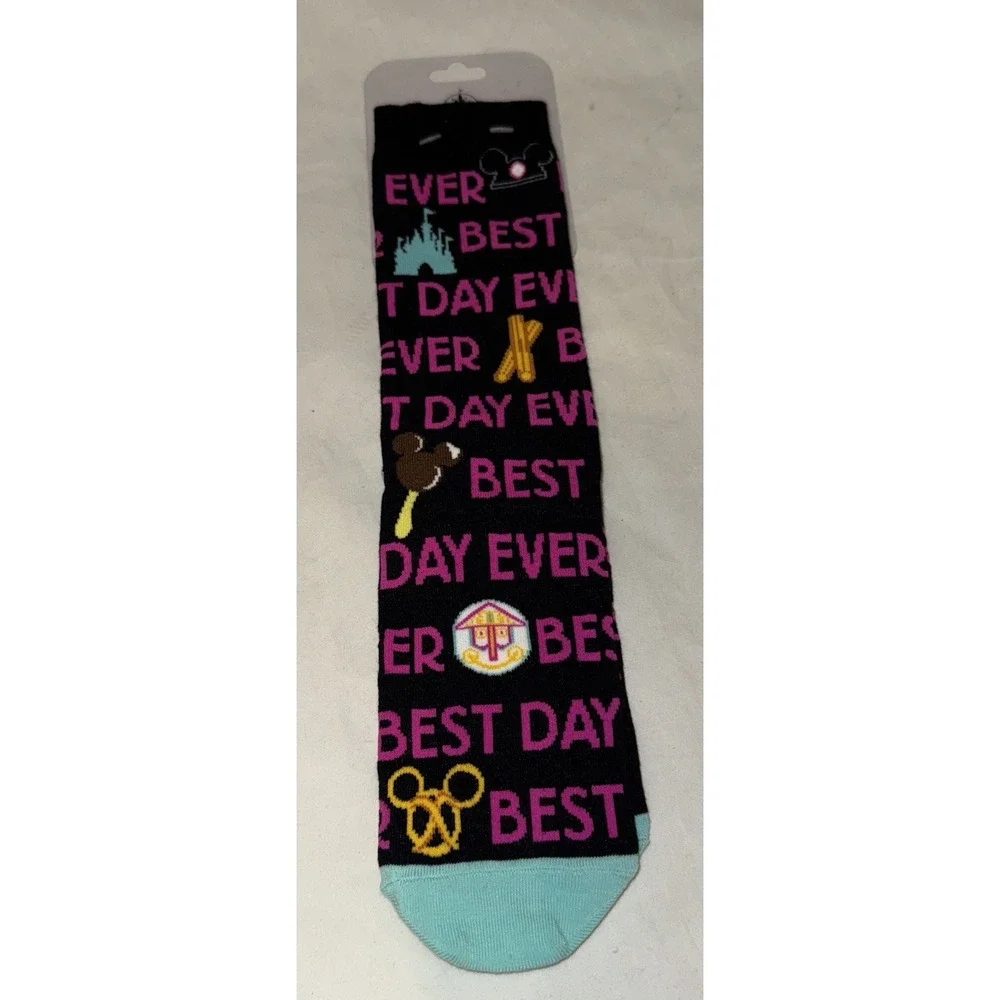 Disney Parks Best Day Ever Socks NWT